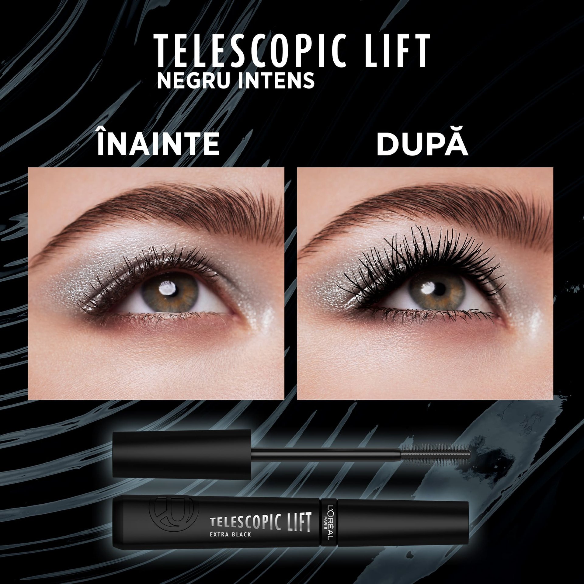 telescopic lift extra black inainte si dupa